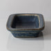 Carl Harry Stålhane for Rörstrand, Sweden, rectangular dish with blue mottled matte glaze K2409