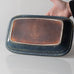 Carl Harry Stålhane for Rörstrand, Sweden, rectangular dish with blue mottled matte glaze K2409