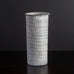 Svend Hammershoj for Herman A. Kähler Keramik, cylindrical earthenware vase with black and white glaz