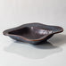 Gunnar Nylund for Rorstrand, Sweden, stoneware dish with blue and brown glaze H1102