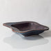 Gunnar Nylund for Rorstrand, Sweden, stoneware dish with blue and brown glaze H1102