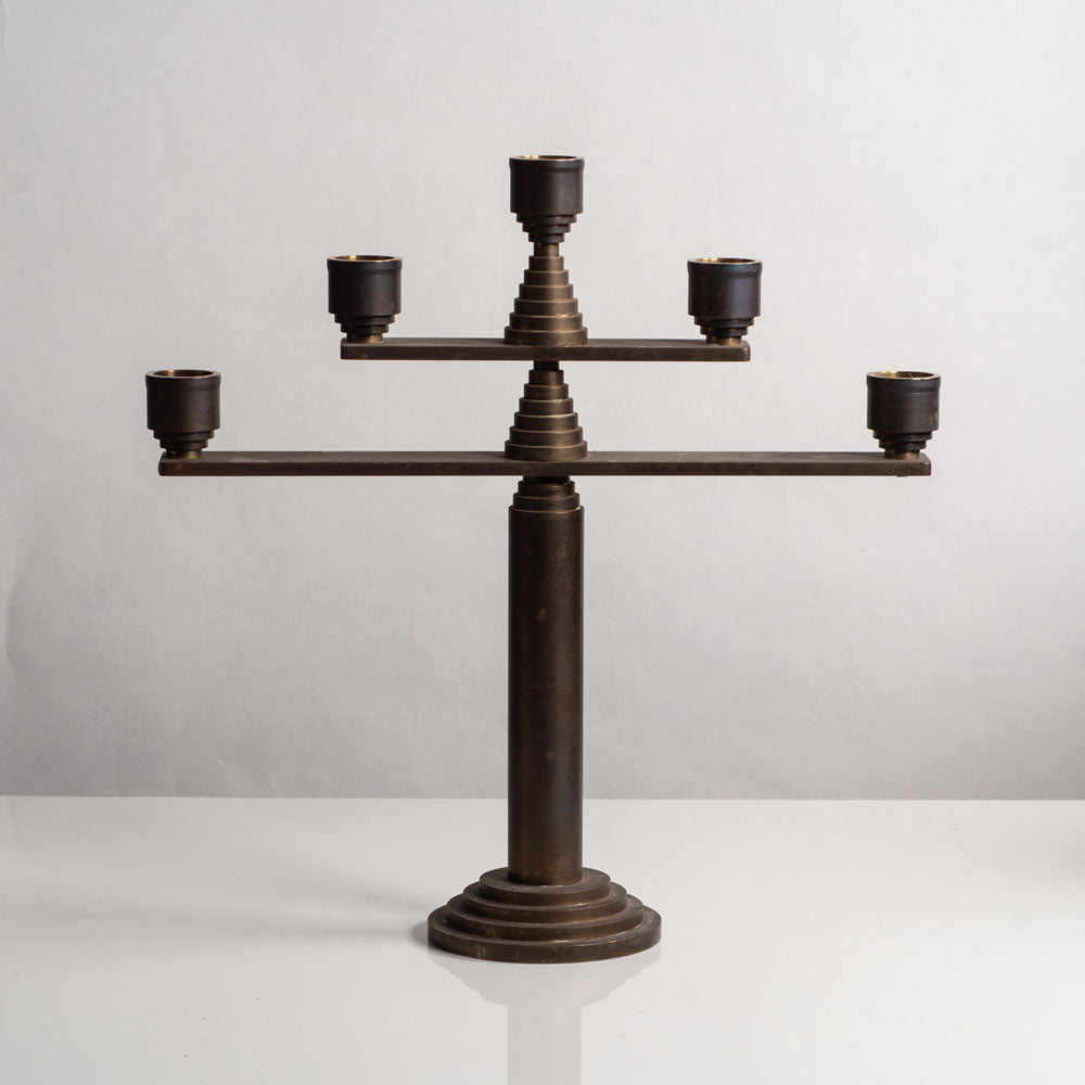 Art Deco bronze candelabra M4121