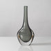 Nils Landberg for Orrefors, Sweden, gray glass "Sommerso" vase L3027