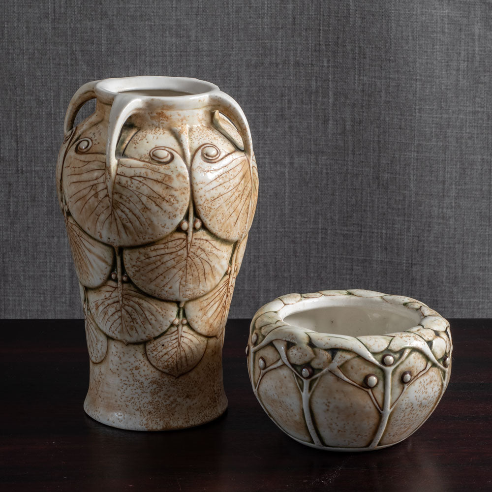 Two porcelain vases by Ernst Wahliss for Turn-Teplitz, Austria
