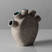 Atelier Primavera, earthenware multi-opening vase with crackle glaze K2752