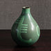 Thorkild Olsen for Royal Copenhagen, Denmark, earthenware vase with green glaze M4012