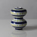 Stig Lindberg for Gustavsberg, Sweden, faiance vase with blue, green and white decoration K2354