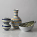 Three Faience vessels by Stig Lindberg for Gustavsberg, Sweden