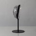 Erik Hoglund for Boda, Sweden, glass sculpture on iron stand, L3029