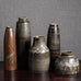 Group of vases with brown glaze by Carl Harry Stålhane for Rörstrand, Sweden