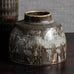 Carl Harry Stålhane for Rörstrand, Sweden, unique stoneware vase with brown glaze L3937
