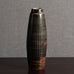 Carl Harry Stålhane for Rörstrand, Sweden, unique stoneware vase with brown glaze L3851