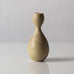 Stig Lindberg for Gustavsberg, Sweden, unique stoneware cabinet vase with matte yellow-beige glaze K2357