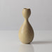 Stig Lindberg for Gustavsberg, Sweden, unique stoneware cabinet vase with matte yellow-beige glaze K2357