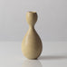 Stig Lindberg for Gustavsberg, Sweden, unique stoneware cabinet vase with matte yellow-beige glaze K2357