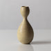 Stig Lindberg for Gustavsberg, Sweden, unique stoneware cabinet vase with matte yellow-beige glaze K2357