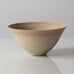 Stig Lindberg for Gustavsberg, Sweden, unique stoneware bowl with pale brown glaze K2908