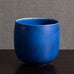 Stig Lindberg for Gustavsberg, Sweden, unique vase with matte blue glaze L3974