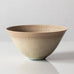 Stig Lindberg for Gustavsberg, Sweden, unique stoneware bowl with pale brown glaze K2908