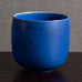 Stig Lindberg for Gustavsberg, Sweden, unique vase with matte blue glaze L3974
