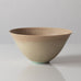 Stig Lindberg for Gustavsberg, Sweden, unique stoneware bowl with pale brown glaze K2908