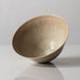 Stig Lindberg for Gustavsberg, Sweden, unique stoneware bowl with pale brown glaze K2908