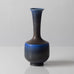 Berndt Friberg for Gustavsberg, Sweden, unique stoneware longnecked vase with dark blue glaze K2727