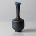 Berndt Friberg for Gustavsberg, Sweden, unique stoneware longnecked vase with dark blue glaze K2727