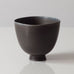 Berndt Friberg for Gustavsberg, Sweden, unique stoneware bowl with gray glaze K2915