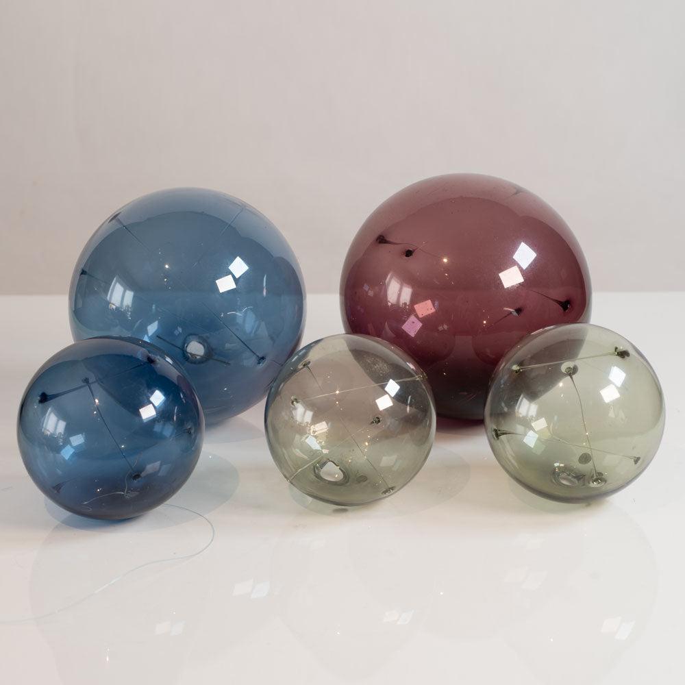 Group of "Aurinkopallo" glass hanging spheres by Timo Sarpaneva for Iittala, Finland