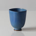 Group of bowl and vase with blue glaze by Berndt Friberg for Gustavsberg, Sweden