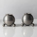 Pair of Swedish pewter candleholders K2913