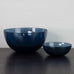 Timo Sarpaneva for Iittala, Finland, "i-glass" bowl in blue glass J1127
