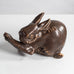 Hugo Liisberg for Saxbo, stoneware figure of a hare M4098