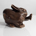 Hugo Liisberg for Saxbo, stoneware figure of a hare M4098