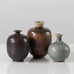 Group of three small vases by Berndt Friberg for Gustavsberg, Sweden