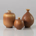 Group of three small vases by Berndt Friberg for Gustavsberg, Sweden