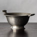 Svensk Tenn, Sweden, tin footed bowl with two handles J1037