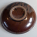 Taizé, France, ceramic bowl with glossy brown glaze K2022