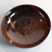 Taizé, France, ceramic bowl with glossy brown glaze K2022