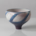 Karl Scheid, Germany, unique stoneware bowl with pink and blue glaze K2310