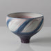 Karl Scheid, Germany, unique stoneware bowl with pink and blue glaze K2310