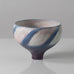 Karl Scheid, Germany, unique stoneware bowl with pink and blue glaze K2310