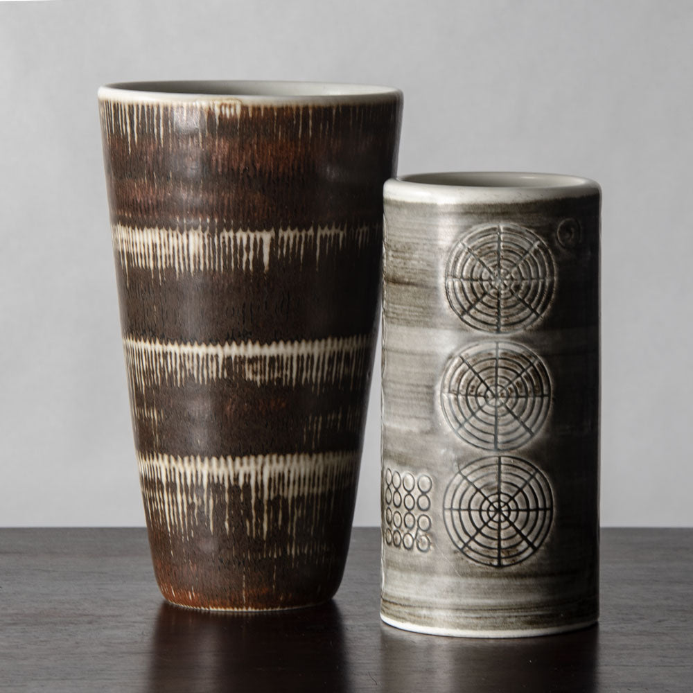 Two vases by Hertha Bengtson and Olle Alberius for Rörstrand, Sweden
