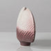 Karl Scheid, Germany, unique stoneware sculptural vase with pink and off white glaze K2794