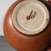 Erich and Ingrid Triller for Tobo, round stoneware vase with reddish brown glaze