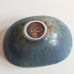 Carl Harry Stålhane for Rörstrand, Sweden, bowl with light blue haresfur glaze L3629