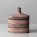 Walburga Külz, Germany, unique stoneware vase with pink and gray glaze K2904