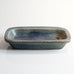 Carl Harry Stålhane for Rörstrand, Sweden, large rectangular dish with blue mottled matte glaze H1101