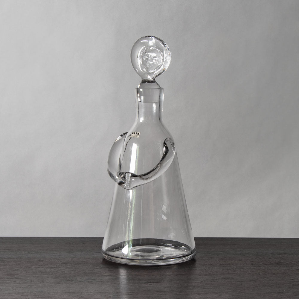 Erik Hoglund for Boda, clear glass decanter J1125